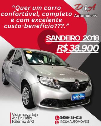 RENAULT SANDERO 1.0 12V SCE FLEX AUTHENTIQUE MANUAL RENAULT SANDERO 1.0 12V SCE FLEX AUTHENTIQUE MANUAL